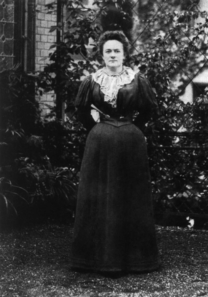 Clara Zetkin auf dem Internationalen Kongress für gesetzlichen Arbeitsschutz in Zürich 1897. 